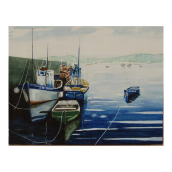 Copie (huile) Phillipe Ulliac Marine aquarelle