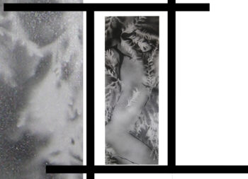 Femme et Nature. Huile et bombe